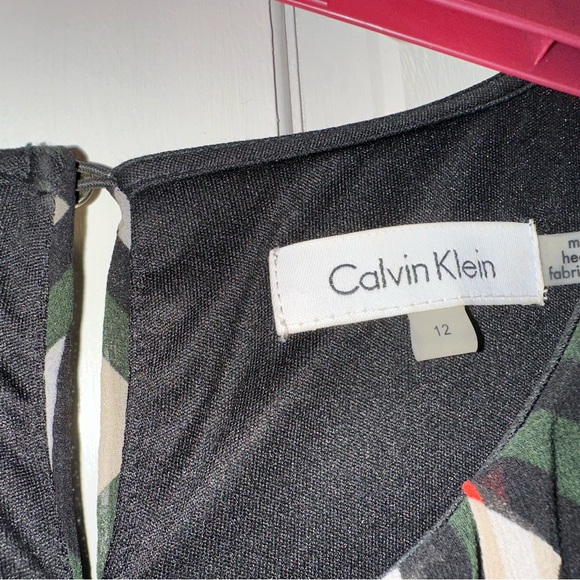 Calvin Klein Geometric Maxi Dress, Size 12 - Picture 11 of 14
